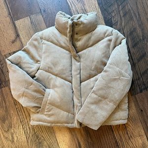 CI Sono tan courderoy coat.